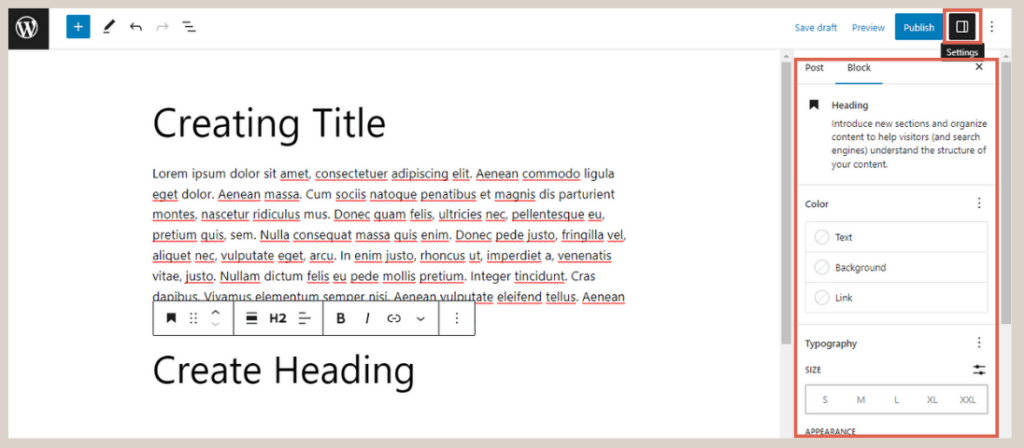 cara menambahkan block text Gutenberg WordPress