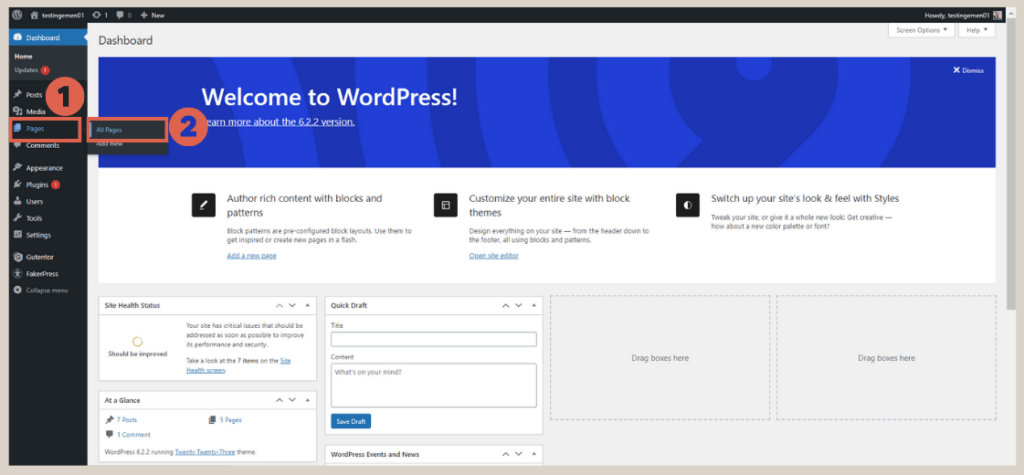 cara mengurutkan menu di WordPress