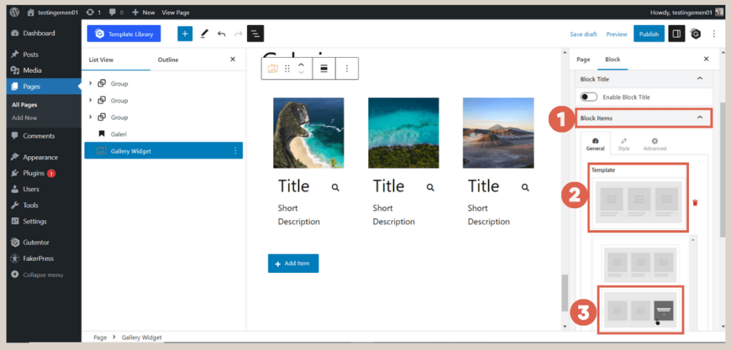 How to Create Gallery Section