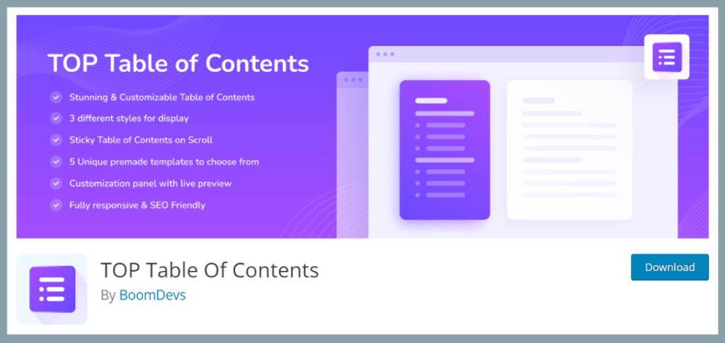 Cara Membuat table of content di WordPress