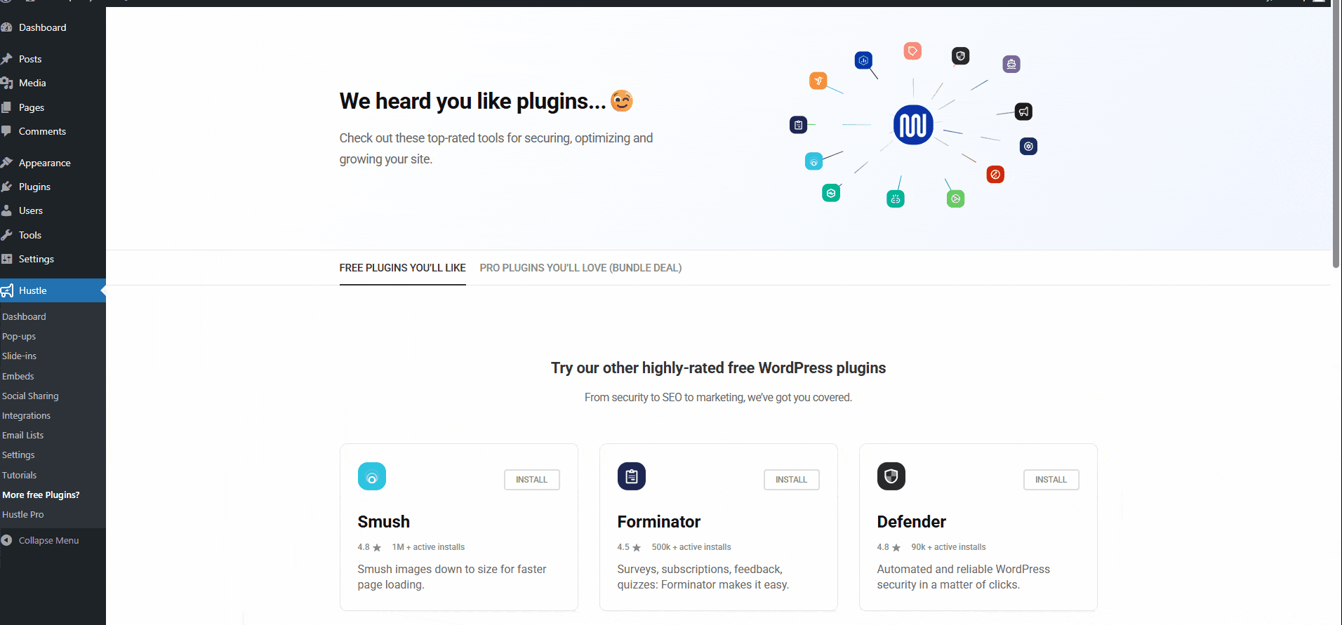 Kelebihan plugin popup WordPress Hustle