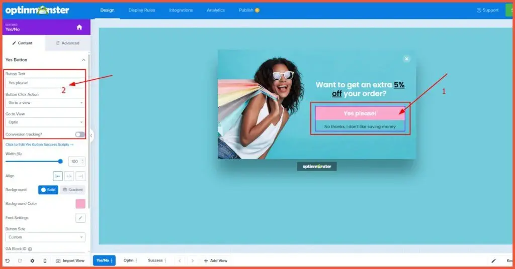 Create a Popup in WordPress Using OptinMonster 7