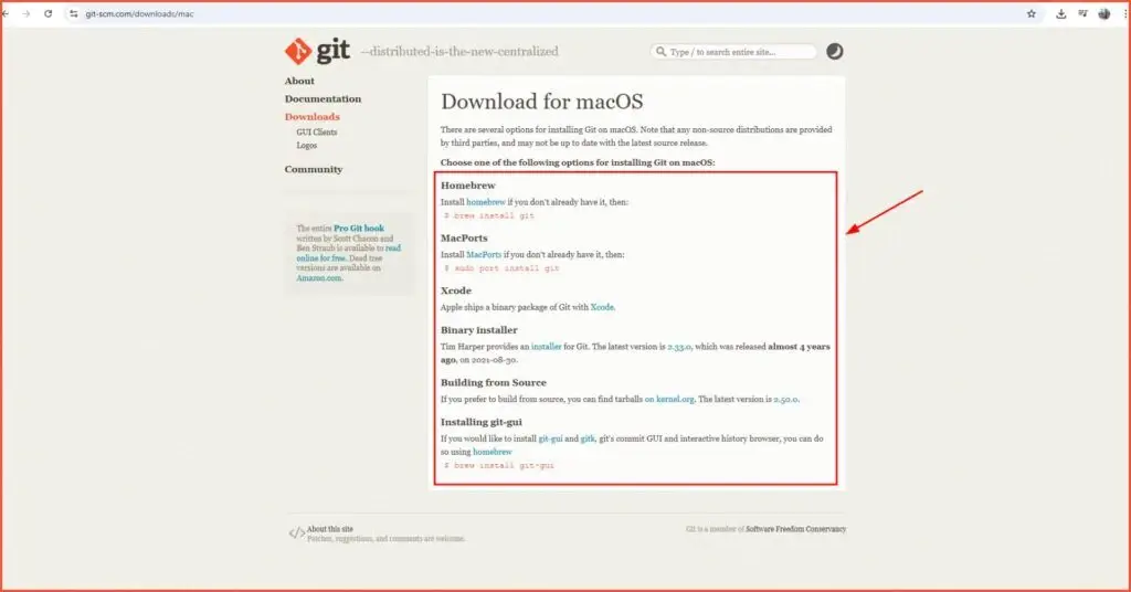 How to Install Git Using Windows, macOS, and Linux - Mac 2