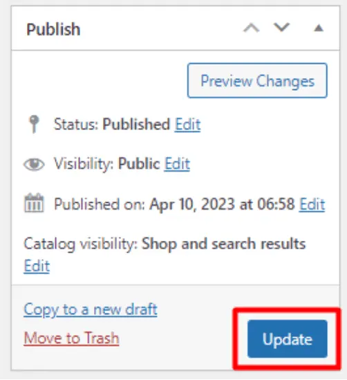 Publishing the Product