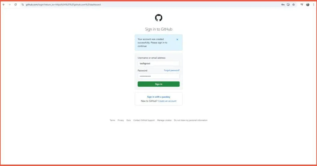 how to login to github